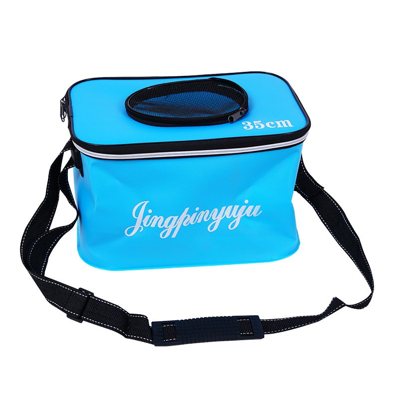 EVA FOLDS FISHING GEAR FITTINGS, PORTABLE OUTDOOR CAR-BORNE FISHING TANKS, DRUM-PANTS